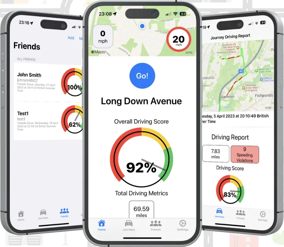 RoadBuddies App Interfaces